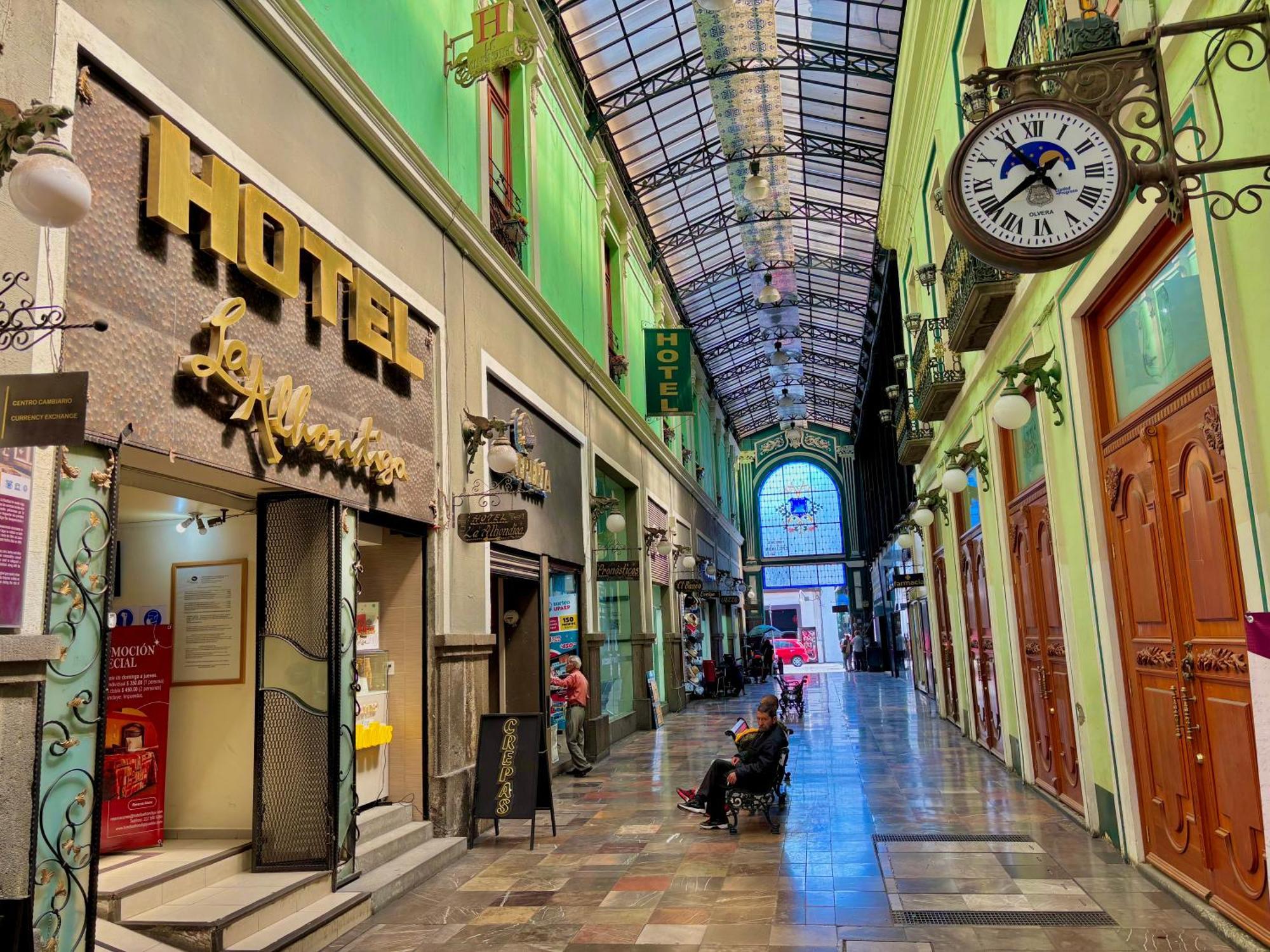 Hotel La Alhondiga Puebla Bagian luar foto