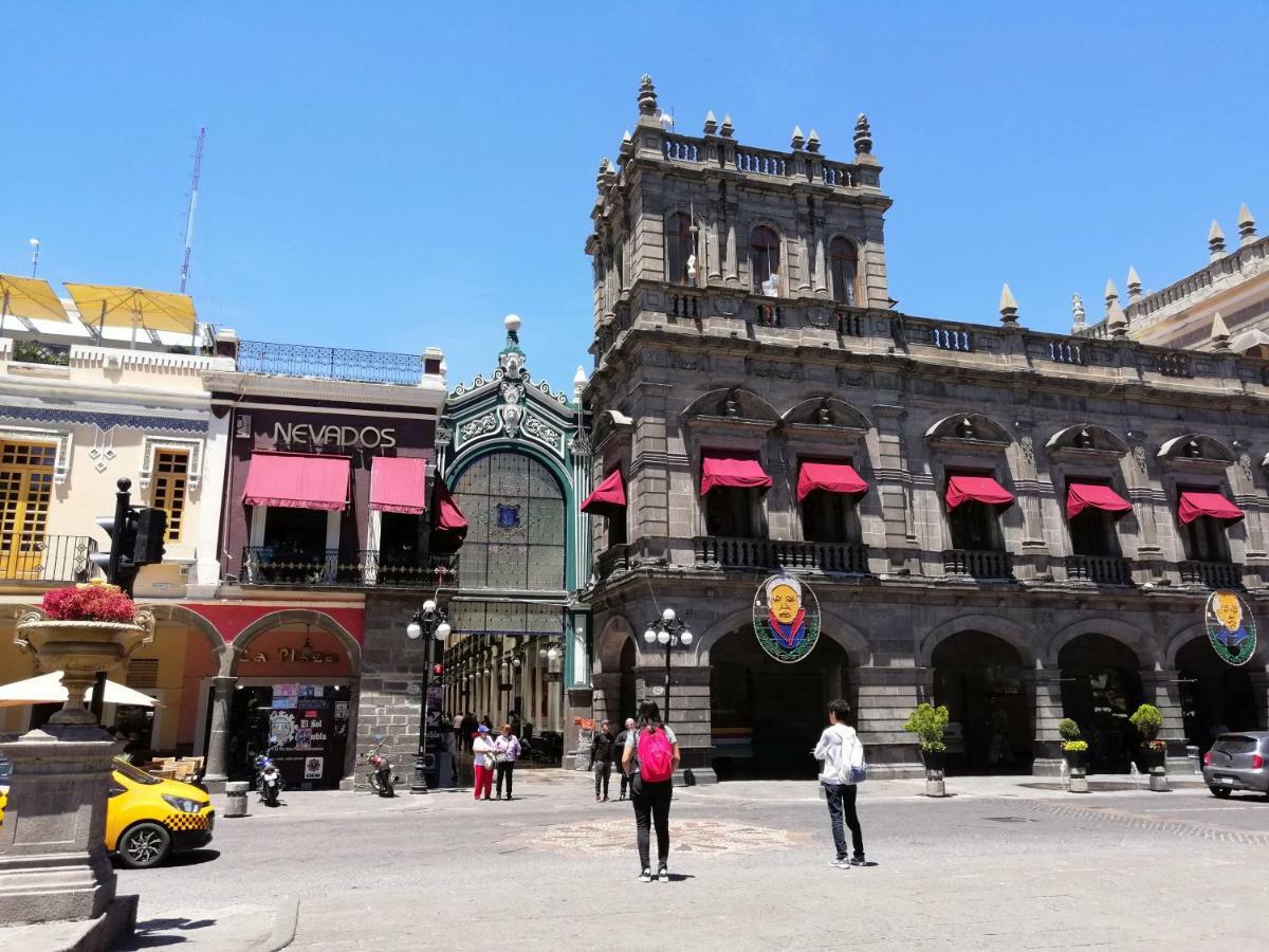 Hotel La Alhondiga Puebla Bagian luar foto